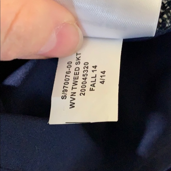 LAST CHANCE Banana Republic navy & white tweed skirt - Picture 8 of 8